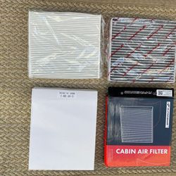 Two Rav4 Cabin Air Filters With Instructions, One Engine Filter