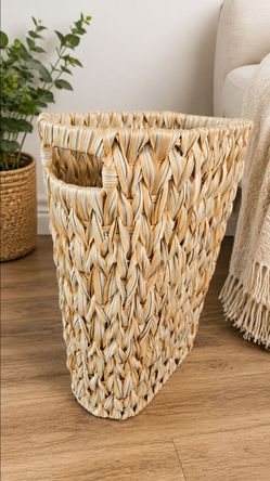 Wicker Waste Basket for Bathroom