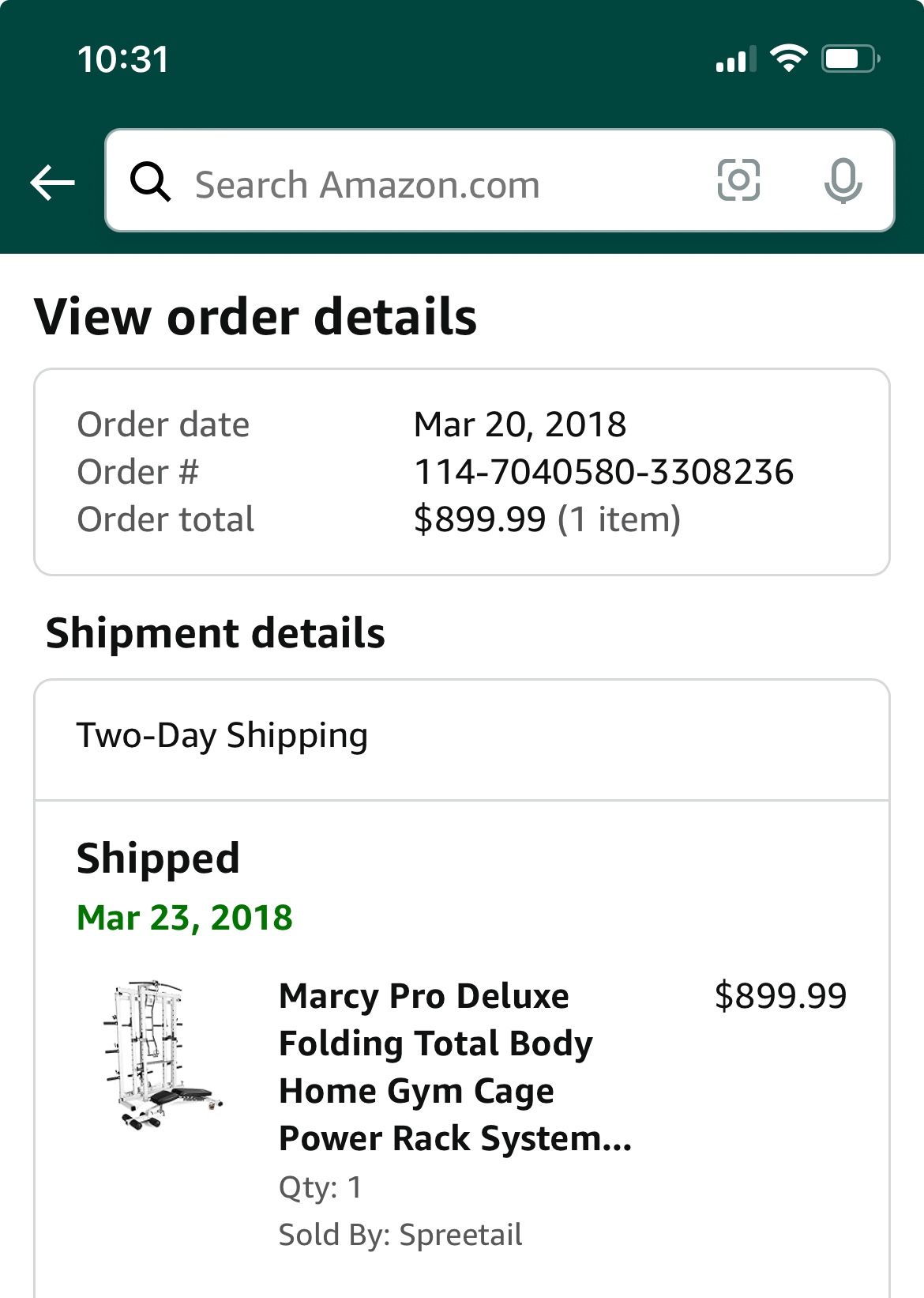 Marcy Rack Gym Work Station