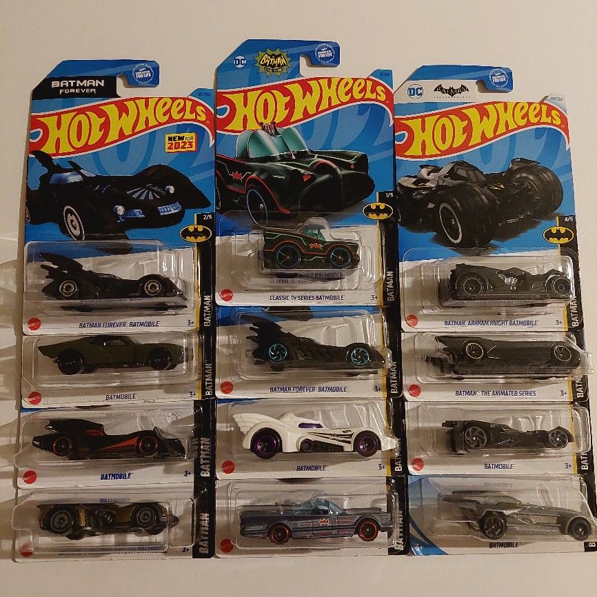 Hot Wheels Batman Mainline  Collection Lot Of 12 