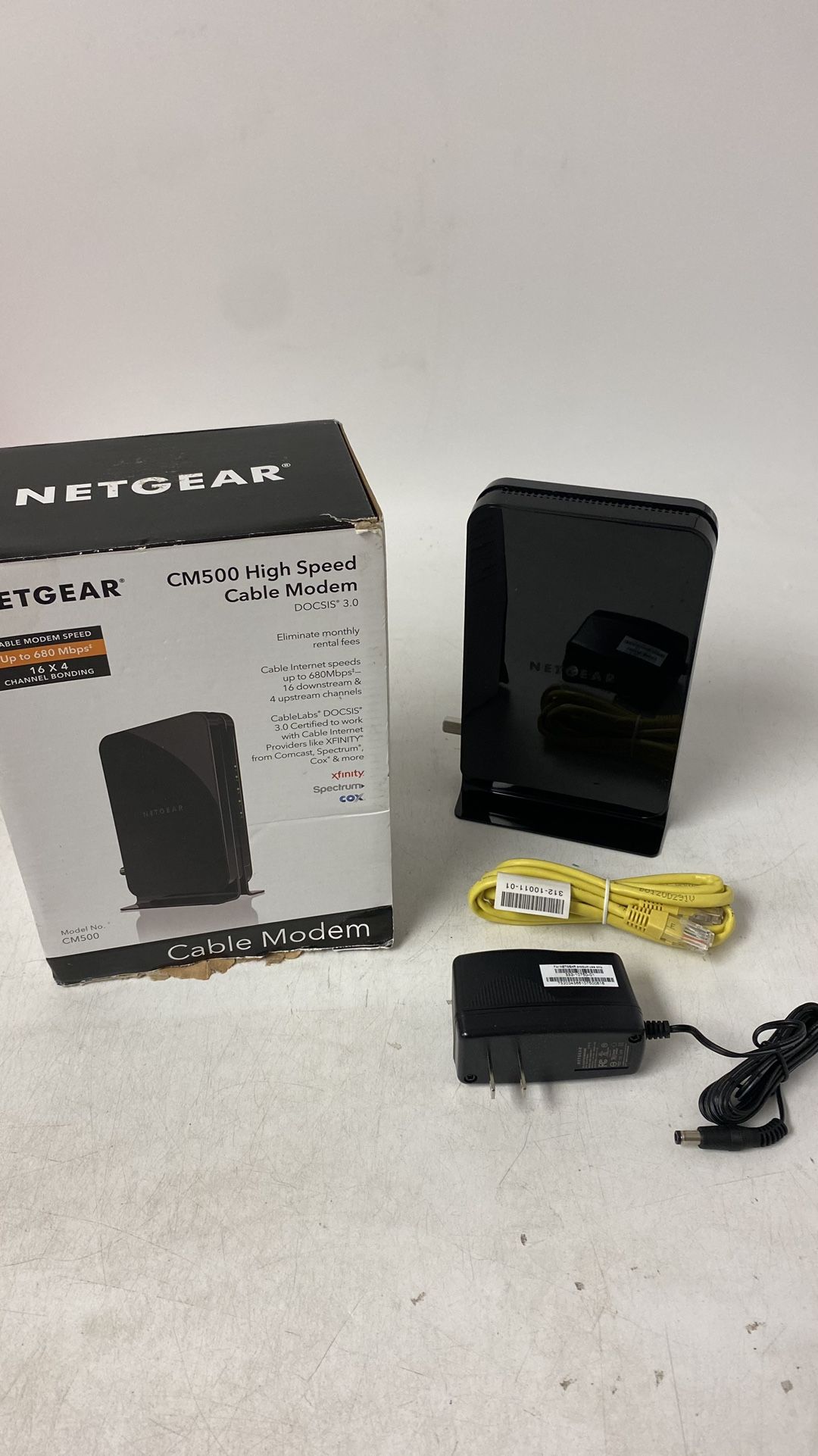 NETGEAR Cm500-1aznas 16x4 DOCSIS 3.0 Cable Modem Max Download Speeds of 686mbps