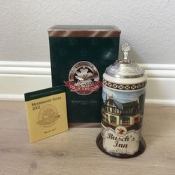 2002 Anheuser Busch Collectors Club Membership Stein 