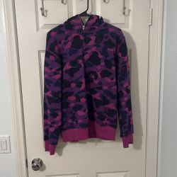 1st Purple Camo Bape Hoodie (R3plica)