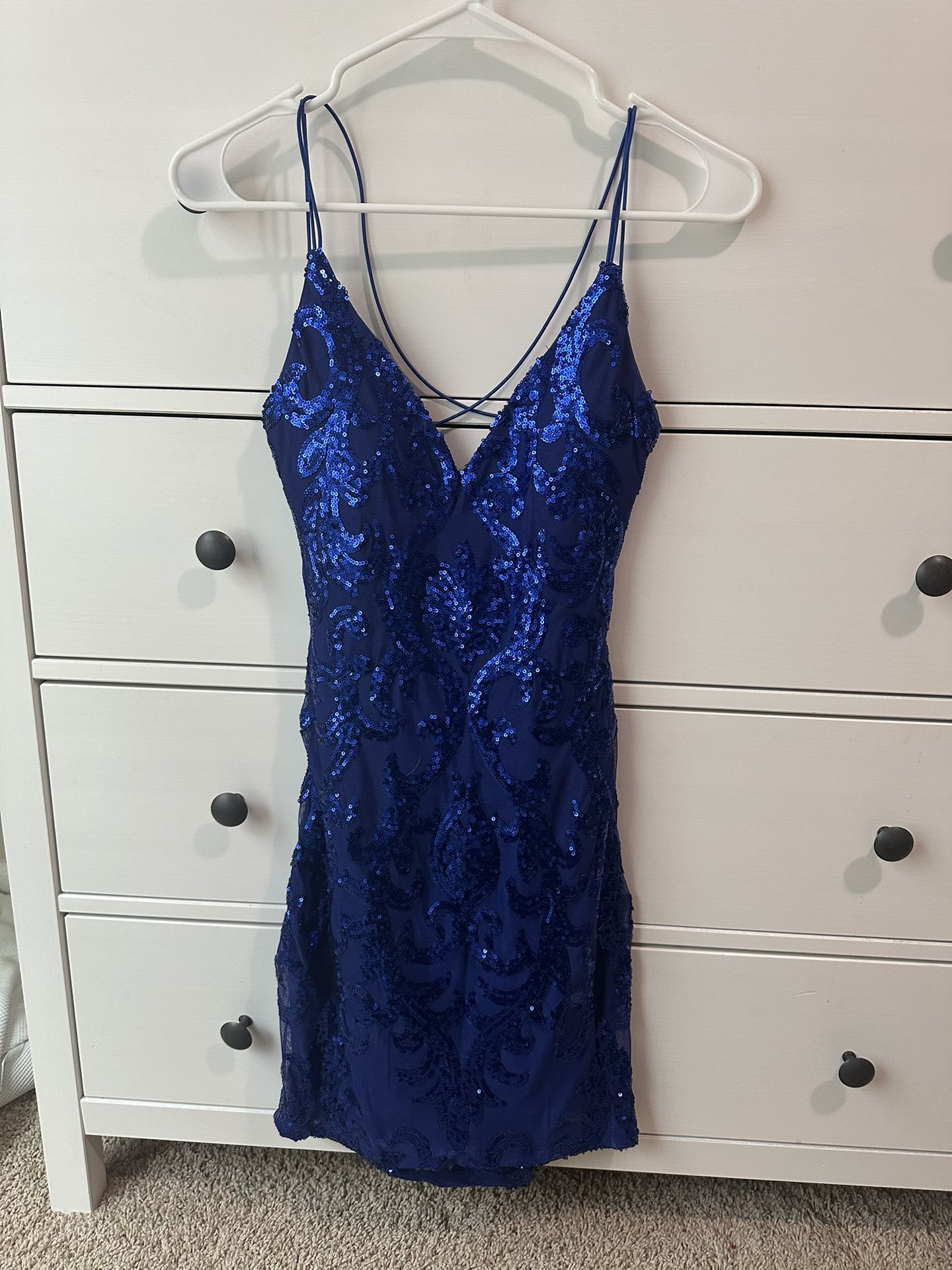Blue Windsor Dress, Size M 