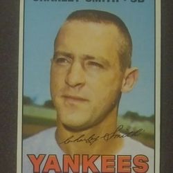 1967 Topps Charley Smith New York Yankees N.Y. #257 Baseball Card Vintage Collectible Sports MLB