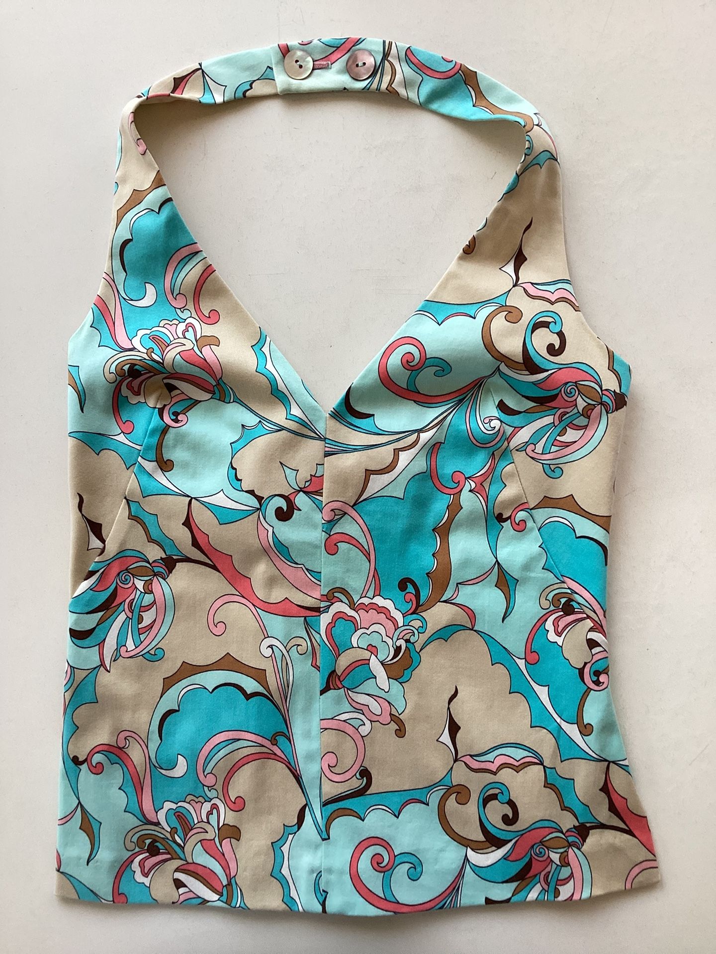 Trina Turk Halter Top, Y2K, Size 2