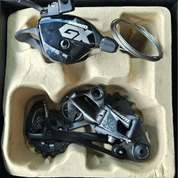 Sram GX 12-speed Rear Derailer/ GX 12-speed Rapid Fire Shifter. 