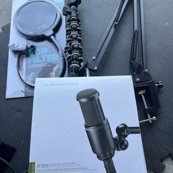 Podcast Equipment NEW Mic, Stand, Filter