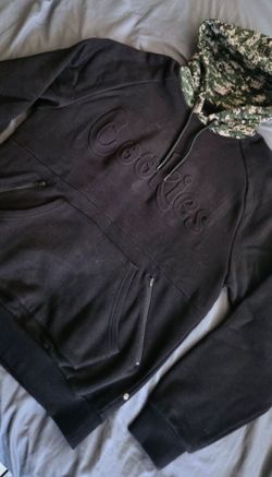 Cookies SF Embossed Spell Hoodie in Black/Digital Camo