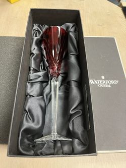 Waterford Lismore Jewels Ruby Flute 12” ( Red)  ( 4 Pack Available )