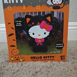 3 Ft Tall Hello Kitty Halloween Inflatable