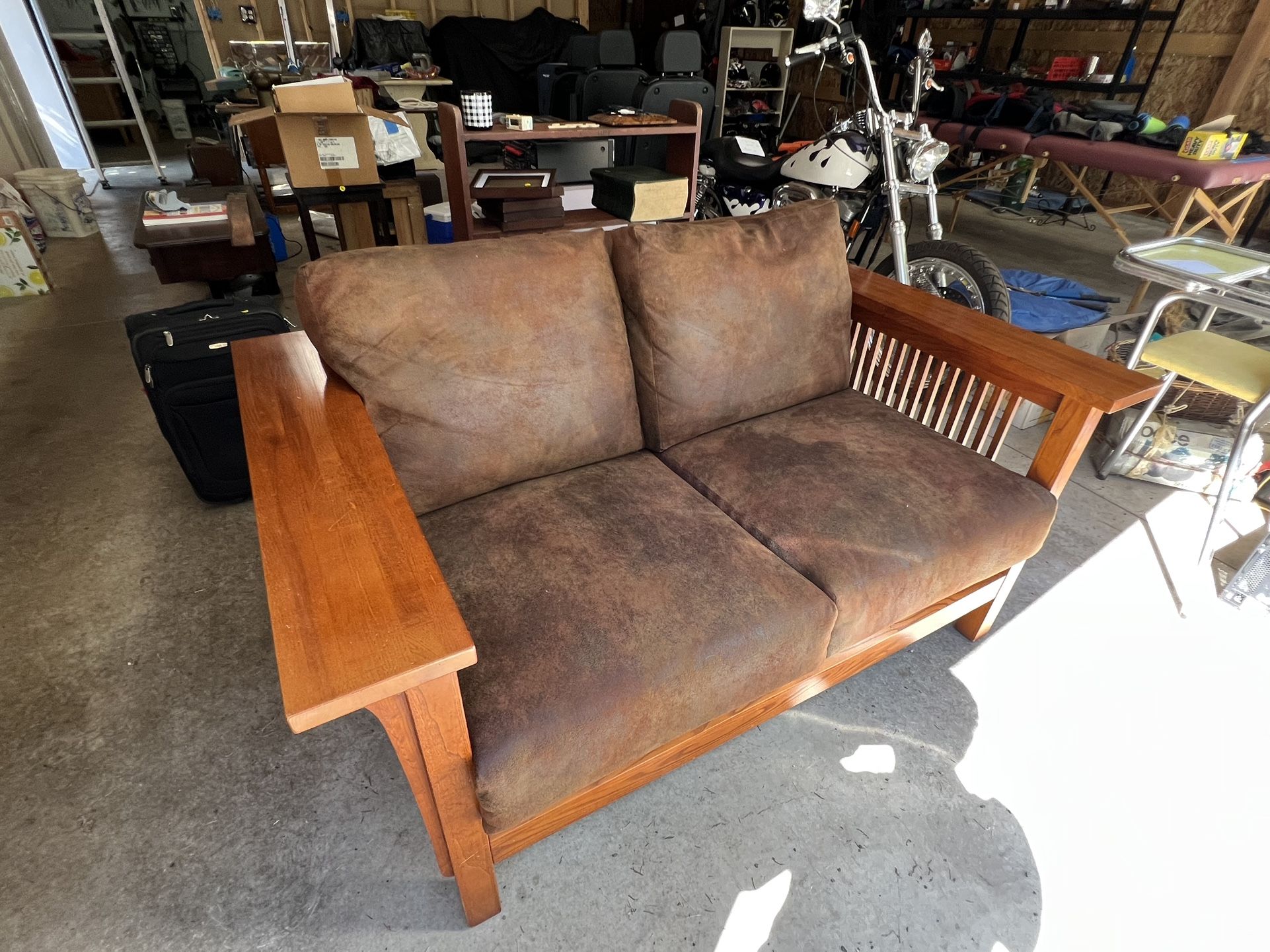 Mission Oak Love Seat