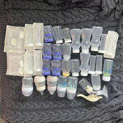 Baby bottles and breast milk storage bottles
