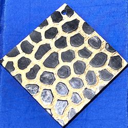 Animal Print Wooden Pendant