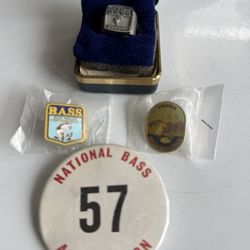 BASS Association Pins, Ring And 2 Pins 