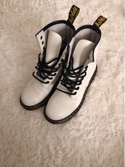 Dr. martins white boots