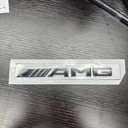 Mercedes AMG Badge Blacked Out