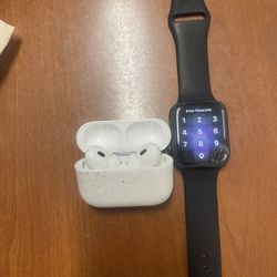 Apple Watch and Air Pods Pro 