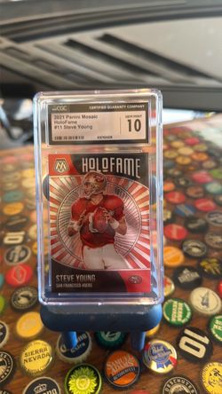 2021 Panini Mosaic HoloFame Steve Young CGC 10