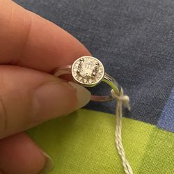 Real 925 Sterling Silver Wedding Ring Size 7