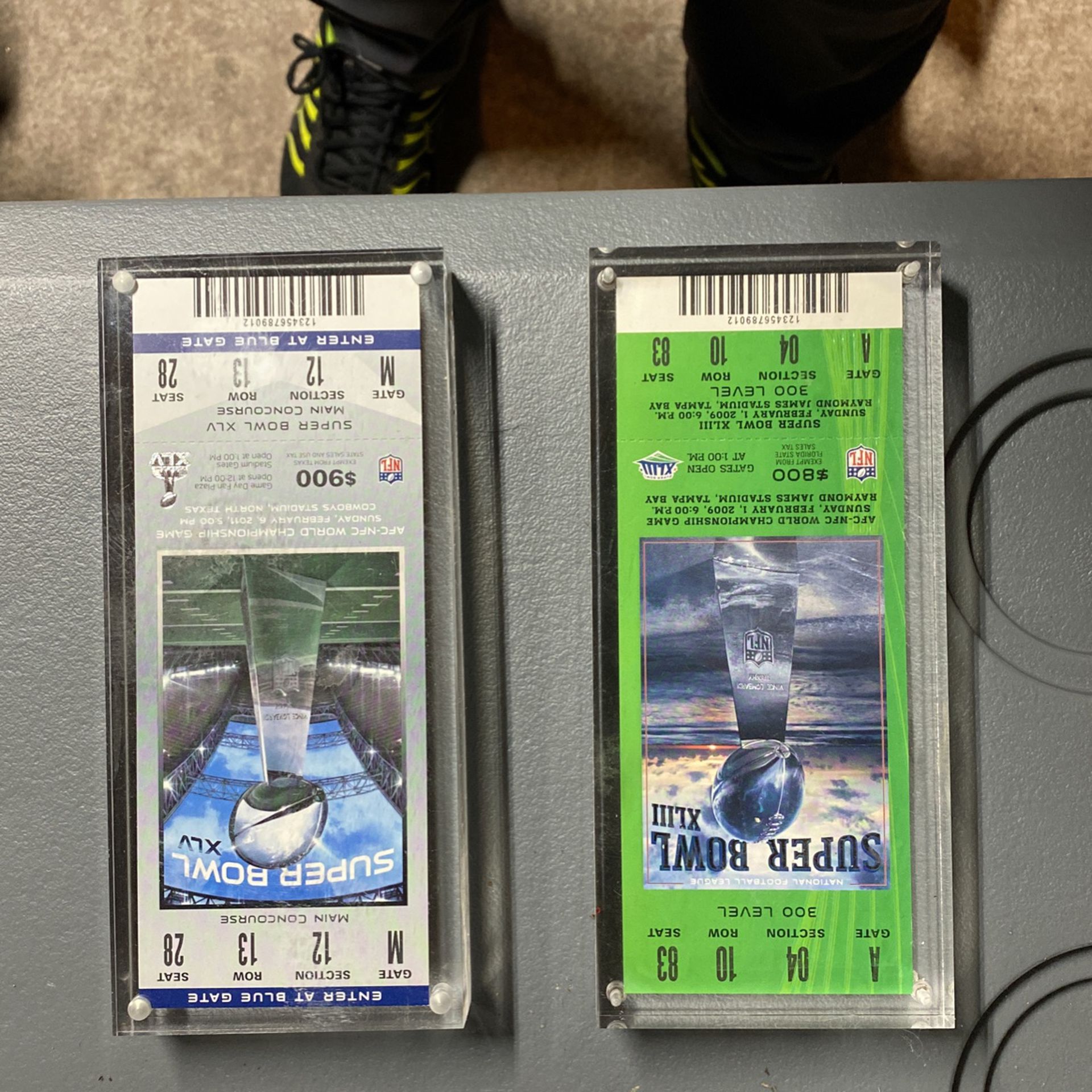Super Bowl Tickets  From 2009 & 2011