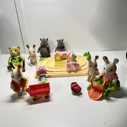 Calico Critters Lot Figures Accessories Sylvanian Family Figures Mix