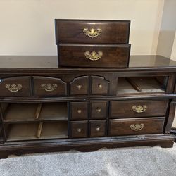 Solid wood dresser