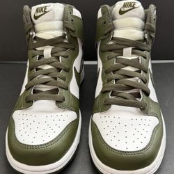 Nike Dunk High GS Cargo Khaki White Green DB2179-105 Size 7Y Womens 8.5 New