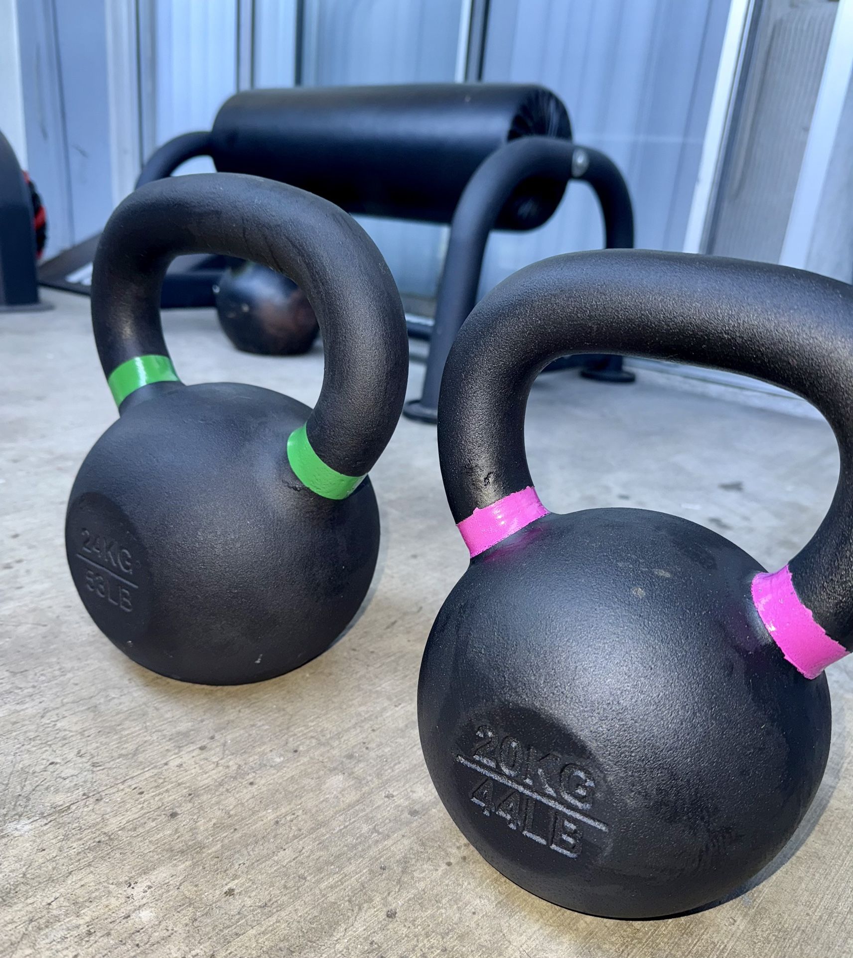 53lb and 44lb Kettlebells Kettlebell Weights Gym Dumbbells