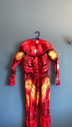 HALLOWEEN MARVEL AVENGERS IRON MAN KIDS SIZE LARGE 12-14 COSTUME