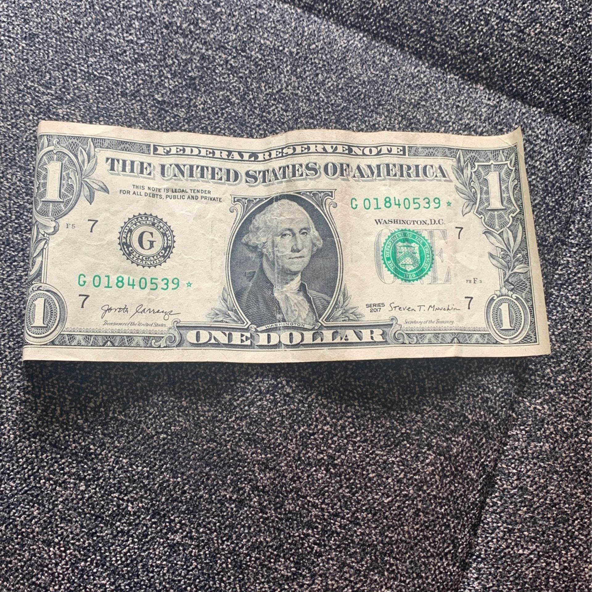 1 Dollar Star Note For Sale In Mount Prospect, Il - Offerup