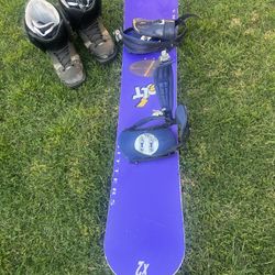 Snowboard And Boots