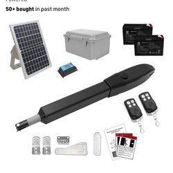 JUJIANG C026 Solar Gate yOpener Kit 770lb Single Swing