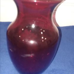 VINTAGE RARE RUBY RED VASE