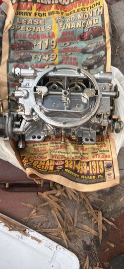 This item is an Edelbrock Performer Series 4-barrel https://offerup.com/redirect/?o=Y2FyYnVyZXRvci5JdA== typically features a satin finish and is desi