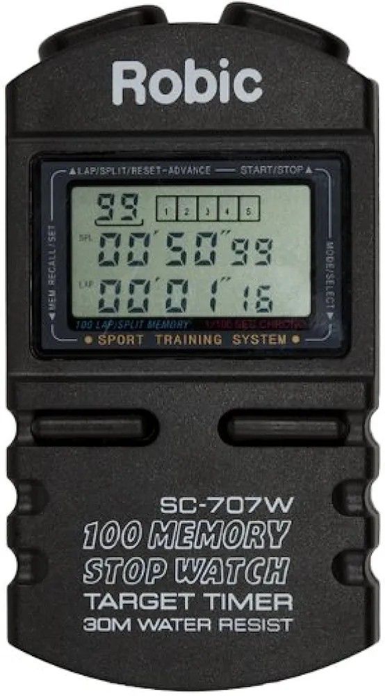 Clearance - Robic SC-707W 100 Dual Memory Stopwatch/Target Timer