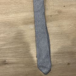 Paolo Albizzati Men’s Silk and Cotton Blend Blue and White Tie