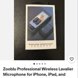Zooblu Professional Wireless Lavalier Microphone for iPhone, iPad, and Android