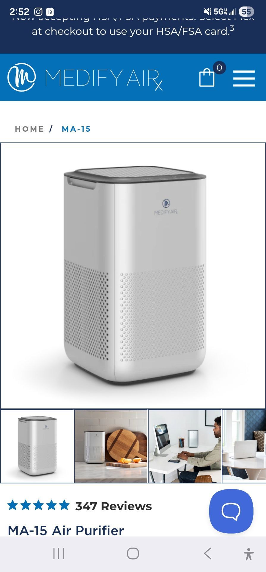 MedifyAir MS-15 air purifier ***two purifiers total***