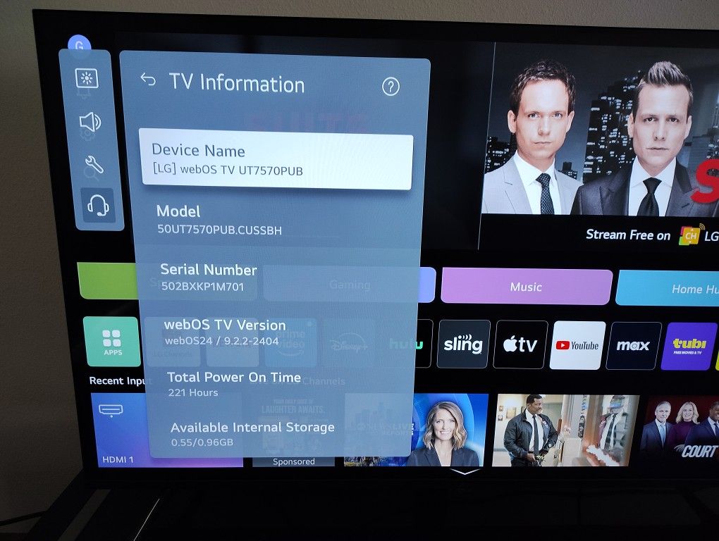 LG 4K UHD 50UT75