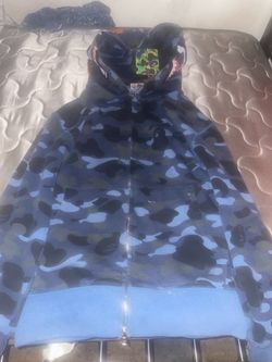 Blue bape hoodie