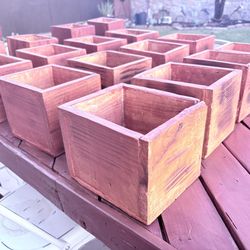 Wood Boxes For Center Pieces 