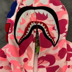 Large Pink Bape Hoodie
