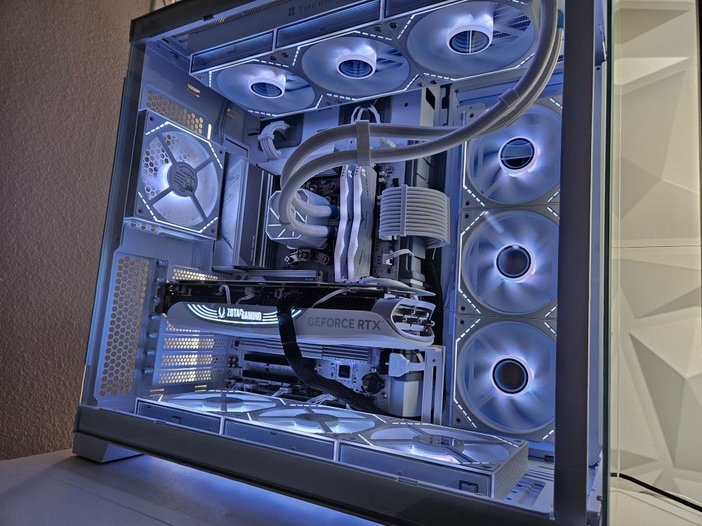 All White Custom Gaming Pc