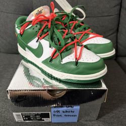 Dunk Off White Pine green Sz 8 Men’s 