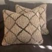 2x 20x20 Tan/Grey Pillows 2x Tan Pillows