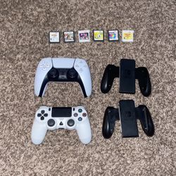 Ps5 And ps4 Controllers 2 Nintendo Switch Controllers And 6 Ds Games