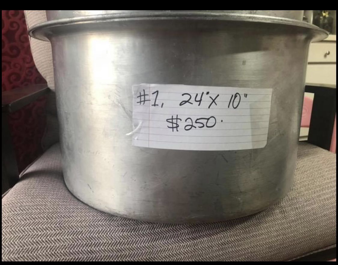 Large Cooking Pots. 3 Sizes, 3 Prices for Sale in Seattle, WA - OfferUp