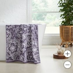 Floral 100% Cotton Bath Towel 