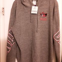 PINK VICTORIA'S SECRET SWEATER HOODIE SIZE: LARGE